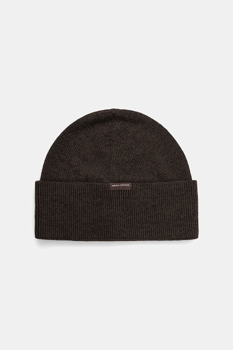 Шапка з домішкою вовни Armani Exchange колір зелений  XM001534 AF14008