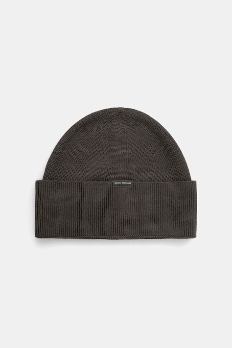 Шапка з домішкою вовни Armani Exchange колір зелений  XM001534 AF14008