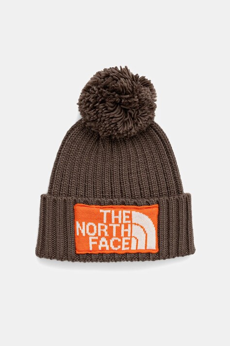 The North Face czapka Heritage Ski Tuke kolor brązowy NF0A7WJO88O1