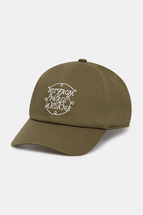Kšiltovka Drôle de Monsieur La Casquette Slogan Tresses zelená barva, H.CP178.CO138