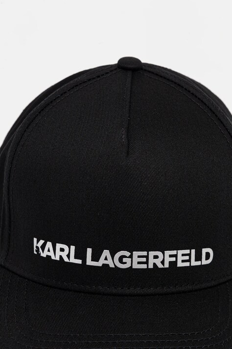 Бавовняна бейсболка Karl Lagerfeld — AW25-CAM05D, чорний — фото 2
