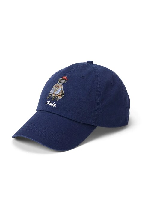 Bavlněná baseballová čepice Polo Ralph Lauren tmavomodrá barva, 710982058