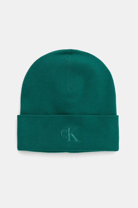 Calvin Klein căciulă culoarea verde, LV04D8020G