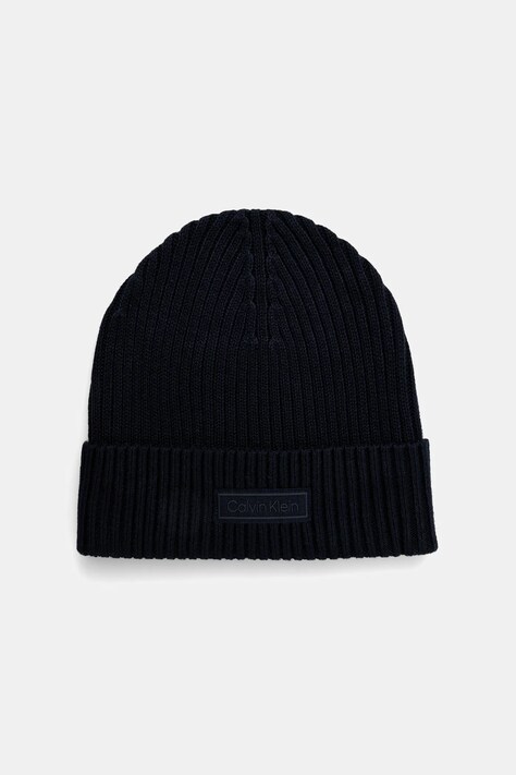 Шапка с примесью кашемира Calvin Klein цвет синий  LV04D8053G