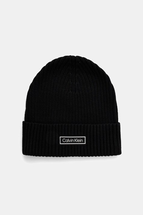 Шапка с примесью кашемира Calvin Klein цвет чёрный  LV04D8053G