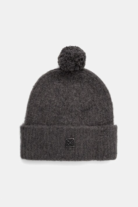 Шапка з додаванням вовни Calvin Klein колір сірий  LV04D8067G