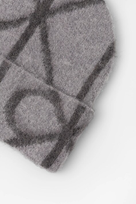 Calvin Klein czapka z dodatkiem wełny kolor szary LV04D8071G