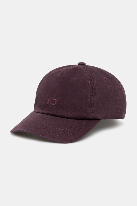 Y-3 czapka z daszkiem bawełniana Dad Cap kolor bordowy KB5815