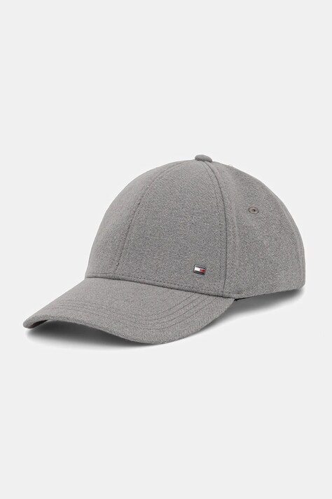Šiltovka Tommy Hilfiger šedá farba, AM0AM13584