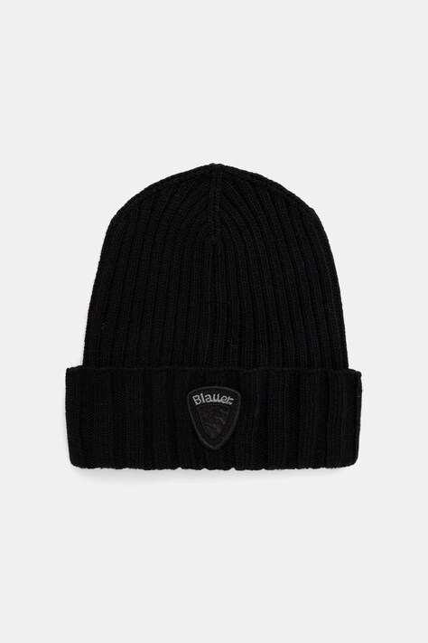 Blauer czapka z wełną KENWOOD kolor czarny BLUA05298