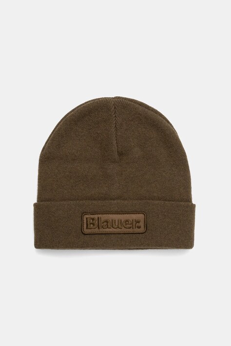 Blauer czapka z wełną CHESHIRE kolor zielony BLUA05299