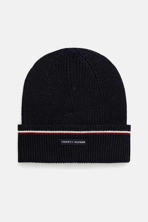 Шапка с добавлением шерсти Tommy Hilfiger цвет синий  AM0AM13587