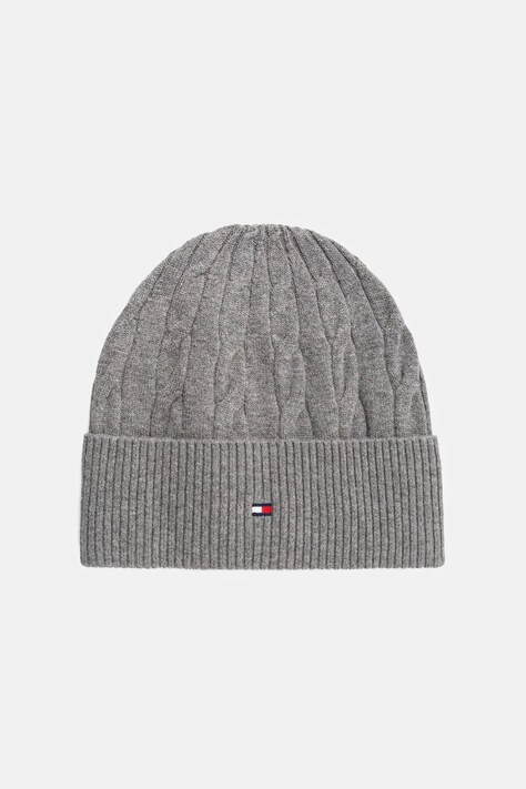 Шапка с добавлением шерсти Tommy Hilfiger цвет серый  AM0AM13588