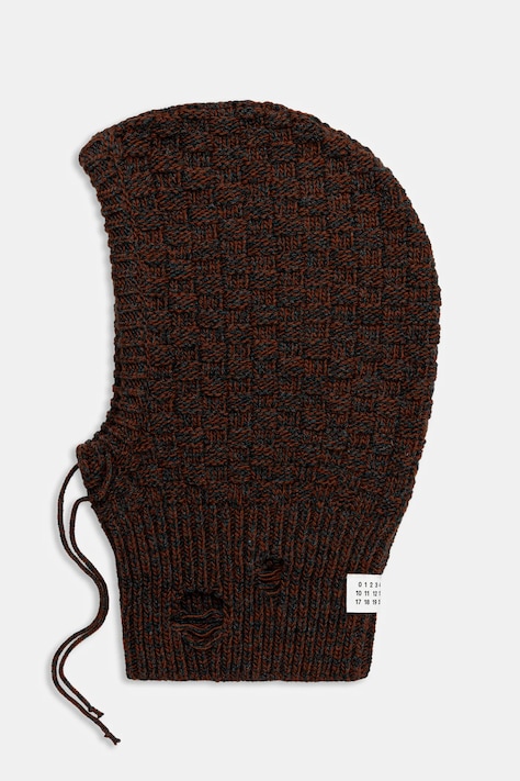 Вовняна балаклава MM6 Maison Margiela колір коричневий SH2TB0005.M13174.961