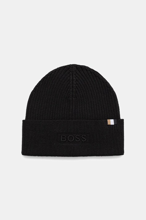 BOSS czapka kolor czarny 50522427