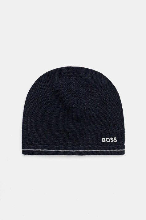 Шапка с вълна BOSS Green в тъмносиньо  50550255