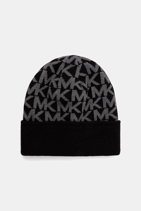 Michael Kors czapka dwustronna kolor czarny MKMC538493