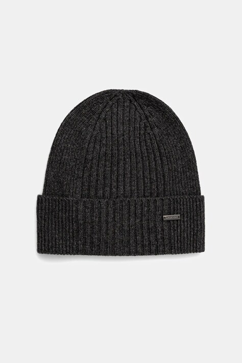 Michael Kors czapka z domieszką wełny kolor szary MKMC538418