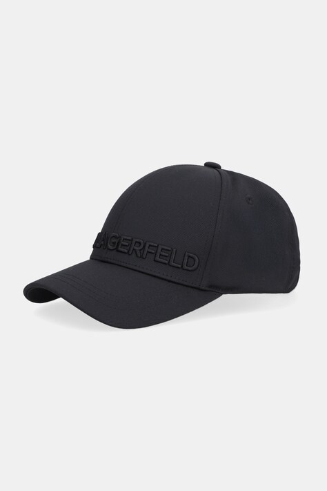Karl Lagerfeld czapka z daszkiem kolor czarny 552122.805612