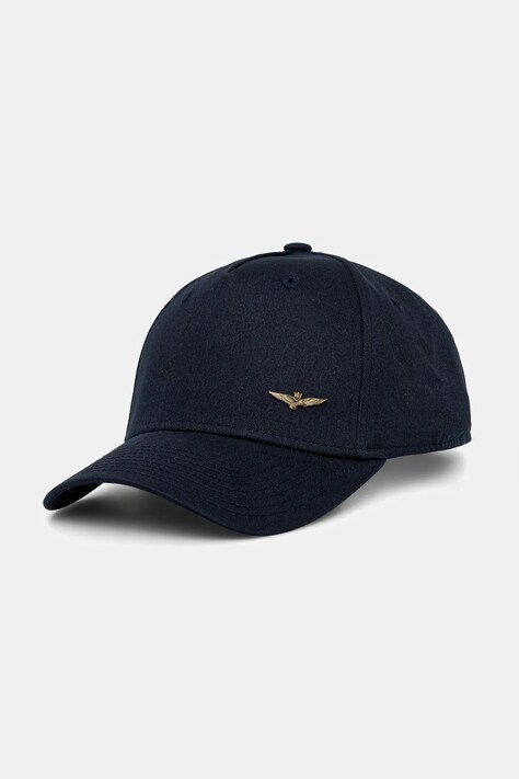 Aeronautica Militare czapka z daszkiem bawełniana kolor granatowy HA1122UCT02848