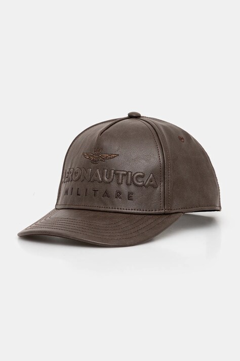 Aeronautica Militare czapka z daszkiem kolor brązowy HA1191DCT03415