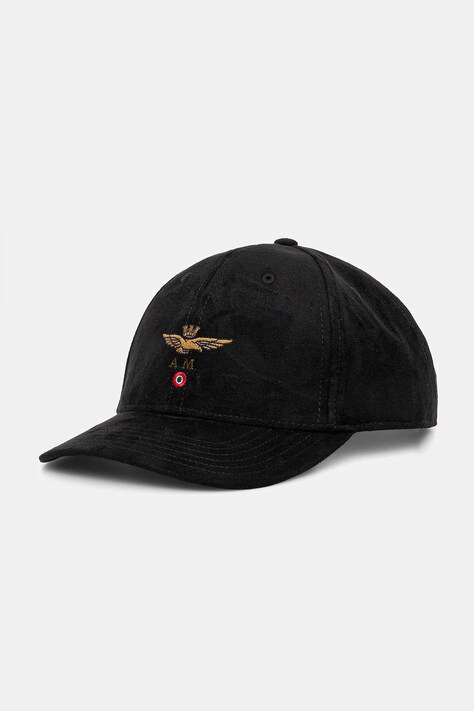 Aeronautica Militare czapka z daszkiem kolor czarny HA1229UCT04237