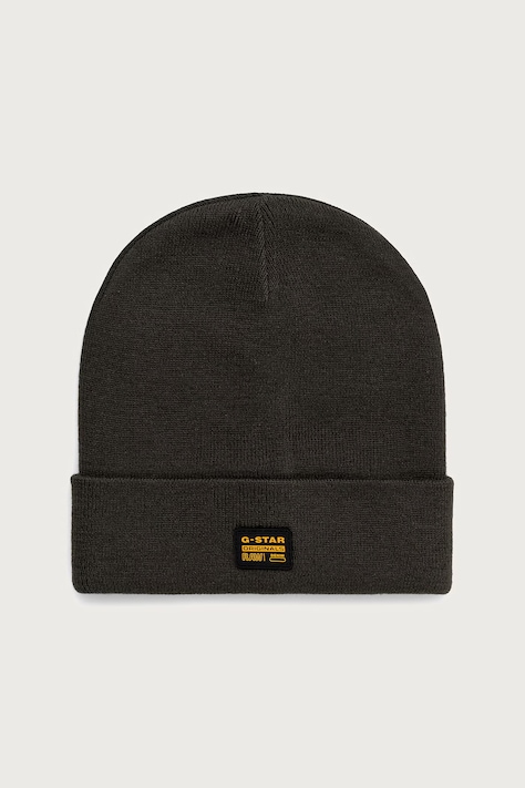 G-Star Beanie kapa moška z bombažem Effo zelena D16624-E149