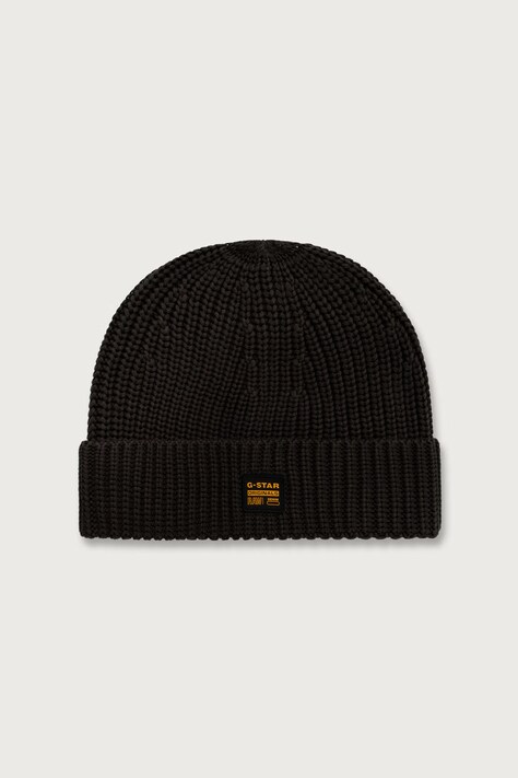 G-Star Čiapka beanie pánska s viskózou Originals Fisherman zelená D24321-D167