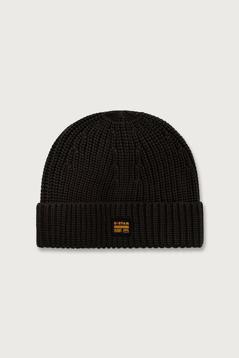 G-Star Čiapka beanie pánska s viskózou Originals Fisherman zelená D24321-D167