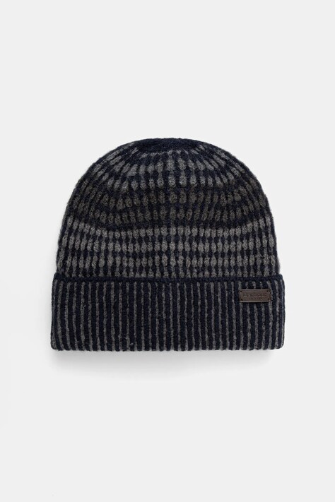 Barbour czapka kolor granatowy MHA0864