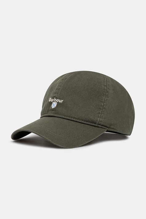 Хлопковая кепка Barbour Cascade Cap цвет зелёный MHA0274SG14