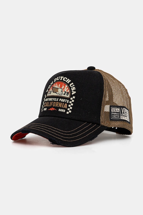 Кепка Von Dutch колір чорний VD.1.CT.CREW