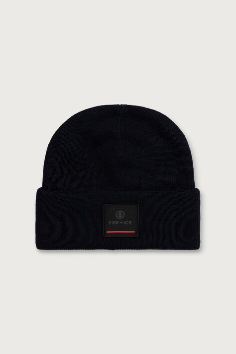 BOGNER Fire+Ice Čiapka beanie pánska s prímesou vlny TAREK tmavomodrá 94366125