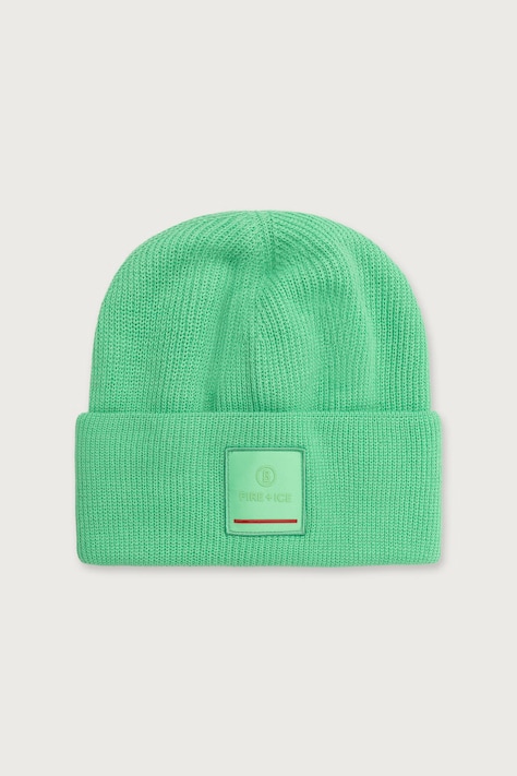 BOGNER Fire+Ice Czapka beanie męska z dodatkiem wełny TAREK zielona 94366125