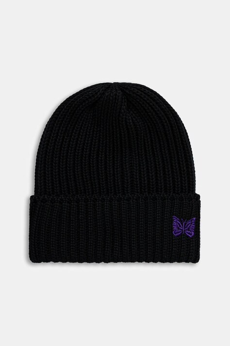 Needles căciulă de lână Watch Cap culoarea negru, RW056