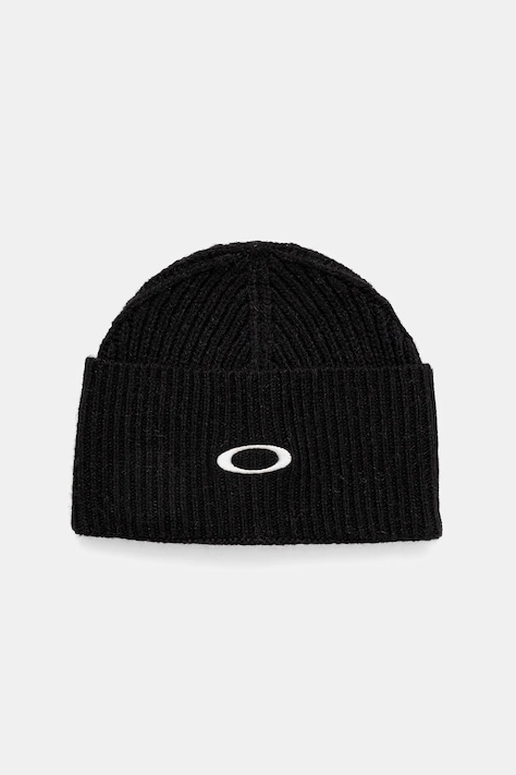 Oakley czapka z dodatkiem wełny ELLIPSE kolor czarny FOS902076