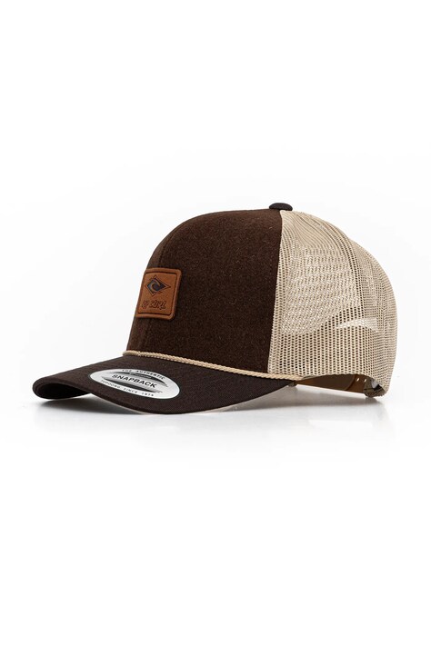 Kšiltovka z vlněné směsi Rip Curl hnědá barva, 1HTMHE