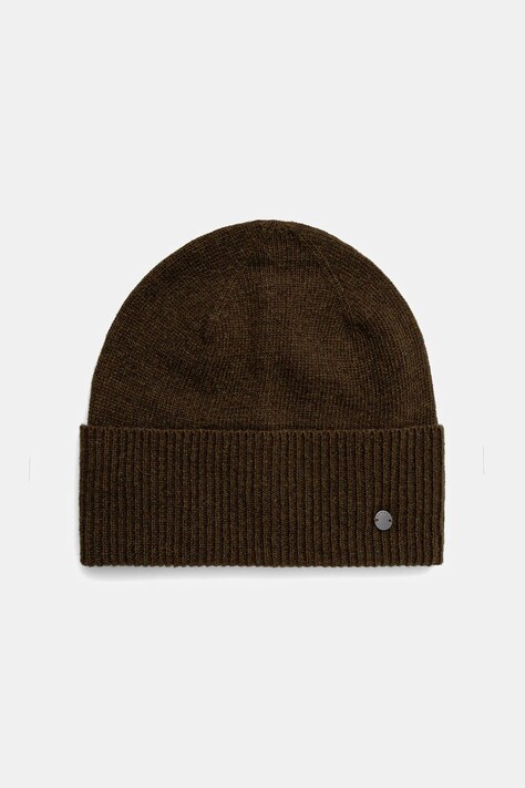 Sisley czapka z dodatkiem wełny kolor zielony 1UVLSA00D