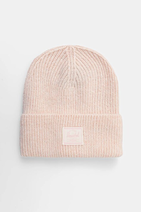 Herschel czapka z domieszką wełny Super Soft kolor różowy 50481-05914-OS