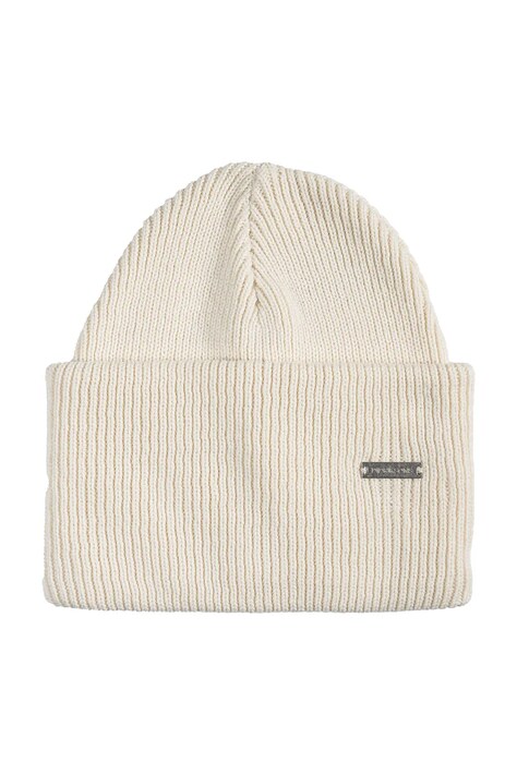 Didriksons Czapka beanie bawełniana RIVER beżowa 505756