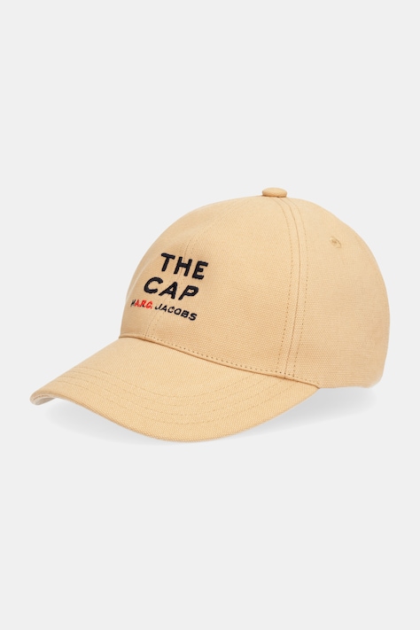 Памучна шапка с козирка A.P.C. A.P.C. x MARC JACOBS в кафяво COHKM.M24173