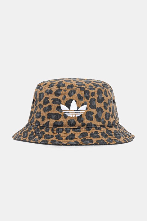 adidas Originals pălărie din bumbac Leo B H culoarea maro, JX0603