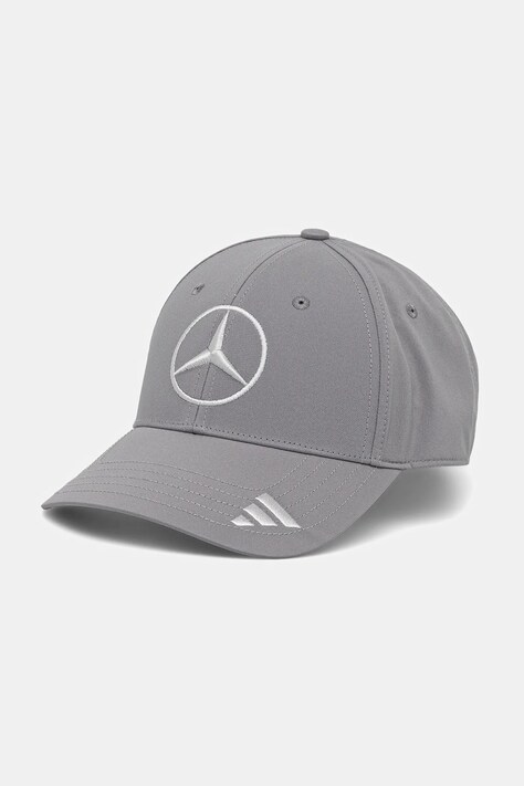 adidas czapka z daszkiem x Mercedes kolor szary JZ9405