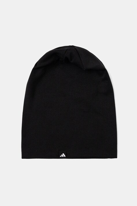 Čiapka adidas Performance ESSENTIALS čierna farba, z tenkej pleteniny, JV5389