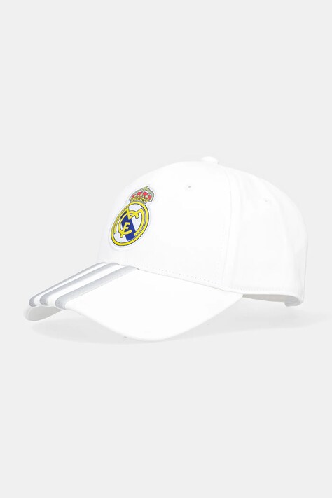 Βαμβακερό καπέλο του μπέιζμπολ adidas Performance REAL MADRID χρώμα: άσπρο, JX1635