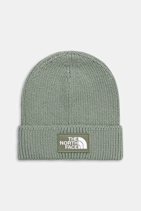 The North Face czapka TNF Logo Box kolor turkusowy NF0A8CHED5M1