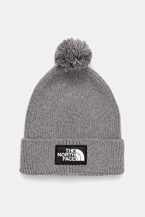 The North Face beanie TNF Logo Box gray color NF0A8CHFDYY1