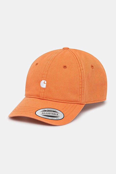 Carhartt WIP czapka z daszkiem Madison Logo kolor pomarańczowy I023750.32UXX