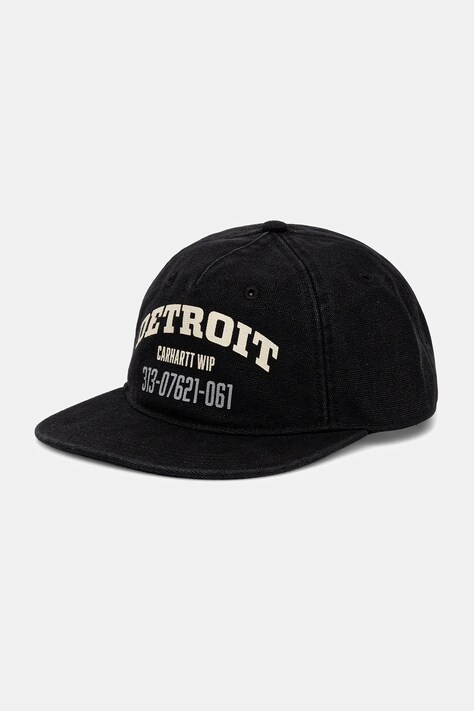 Carhartt WIP czapka z daszkiem bawełniana Arcan kolor czarny I035248.89XX