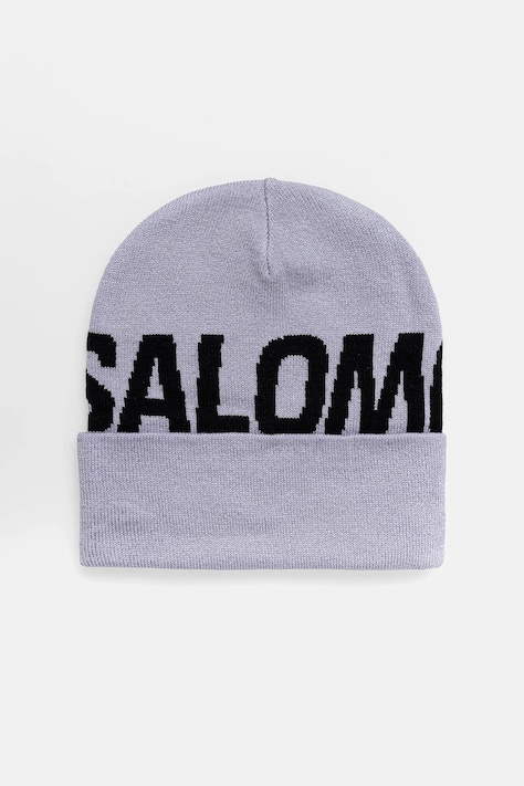 Salomon czapka kolor fioletowy LC2630100
